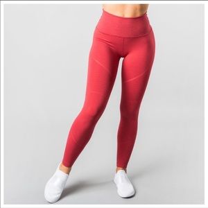Alphalete R6 Revival Leggings - Coral Red